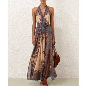 Zimmermann Ascension Halter Maxi Dress